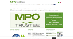 Desktop Screenshot of mpotrustee.it