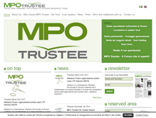 Tablet Screenshot of mpotrustee.it